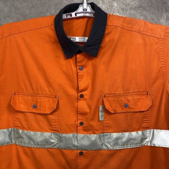 Lantern Fish 3M Scotchlite Reflective Work Shirt Mens 3XL Safety PPE Tow Truck - Picture 3 of 16